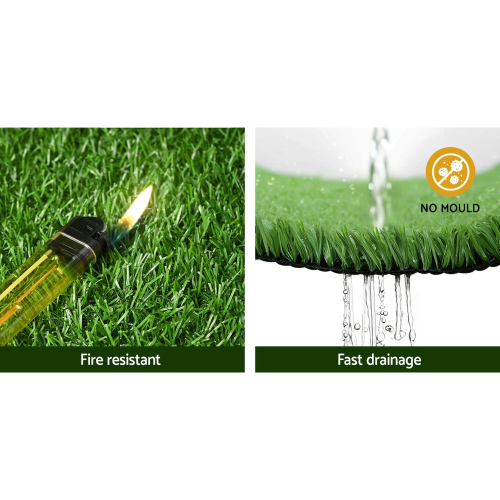 Primeturf 2x5m Artificial Grass Synthetic Fake 10SQM Turf Lawn 17mm Tape