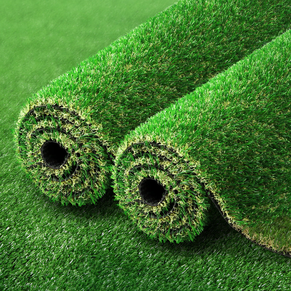 Primeturf Artificial Grass 20SQM 30mm Synthetic Fake Lawn Turf Plastic Plant 4-coloured 2mx5m