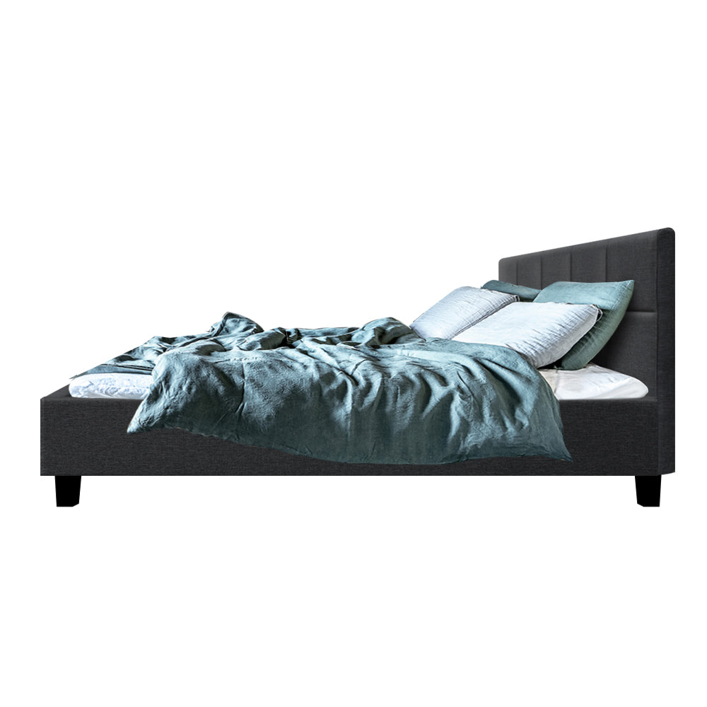 Artiss Bed Frame Queen Size Charcoal TINO