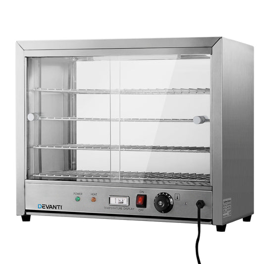 Devanti Commercial Food Warmer Hot Display Showcase Cabinet 64cm