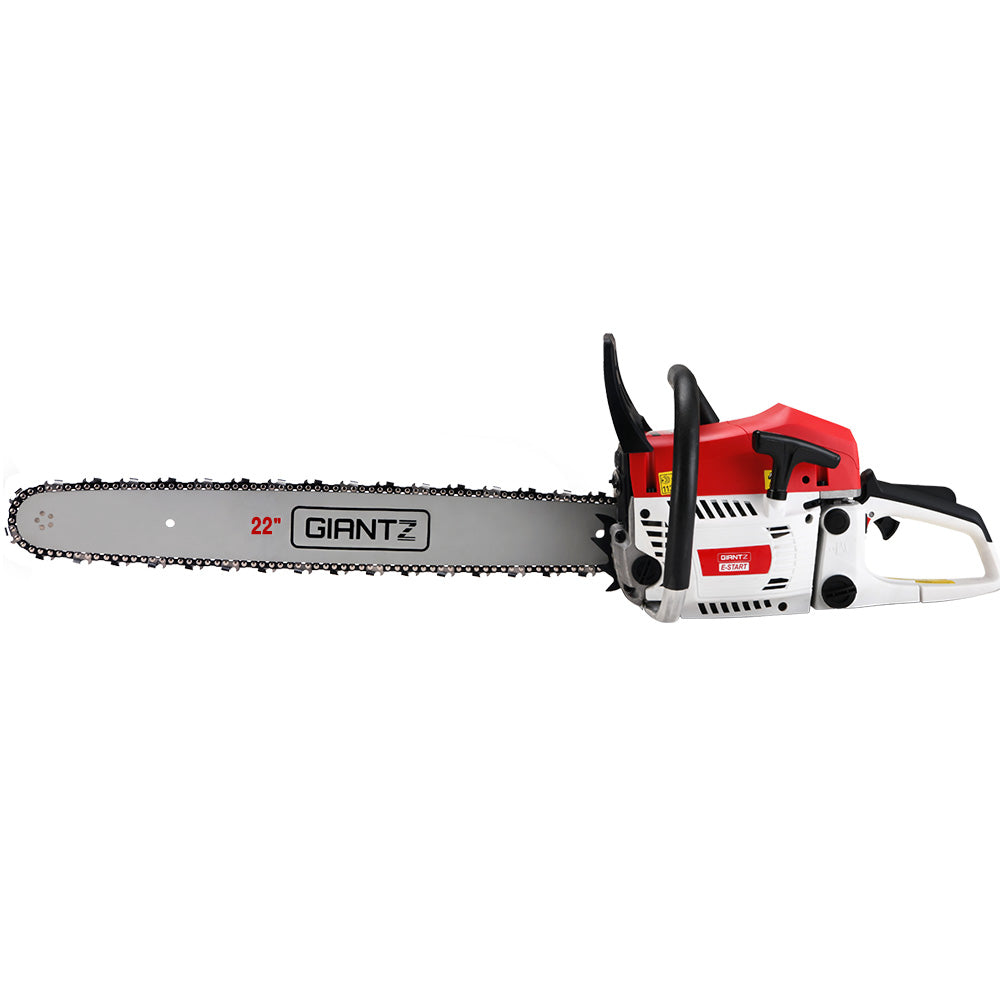 Giantz Chainsaw Petrol 62CC 22" Bar Commercial E-Start Pruning Chain Saw,Giantz Chainsaw Petrol 62CC 22" Bar Commercial E-Start Pruning Chain Saw 5.2HP