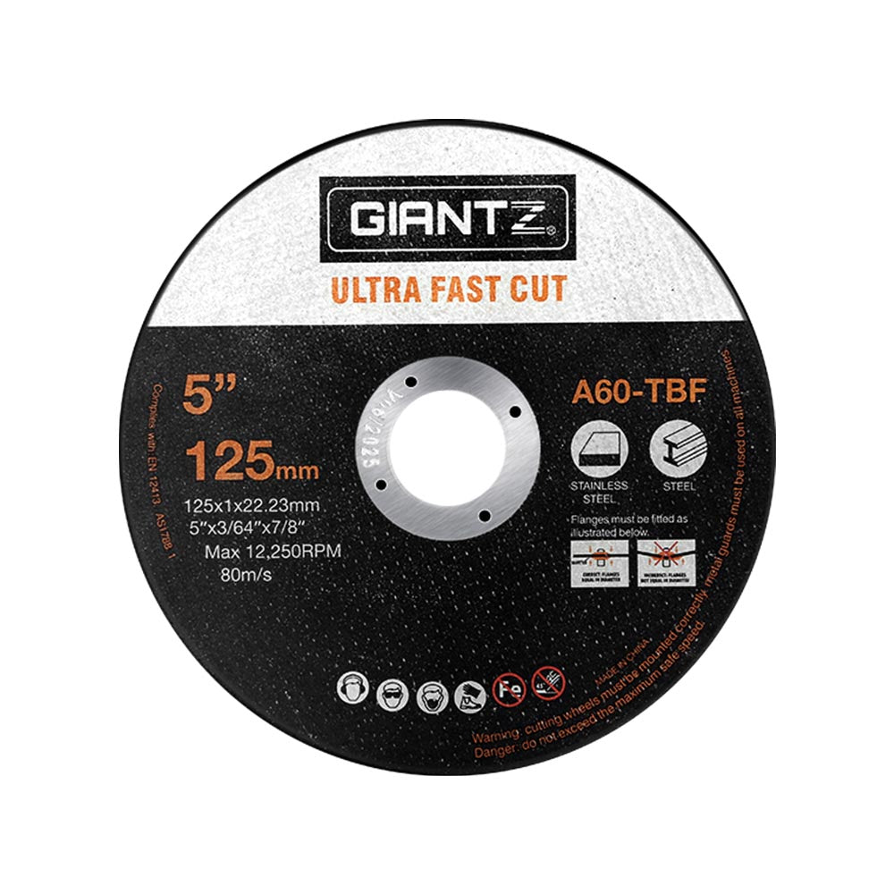 Giantz 500-Piece Cutting Discs 5" 125mm,Giantz 500pcs 5" Cutting Discs 125mm Angle Grinder Thin Cut Off Wheel for Metal