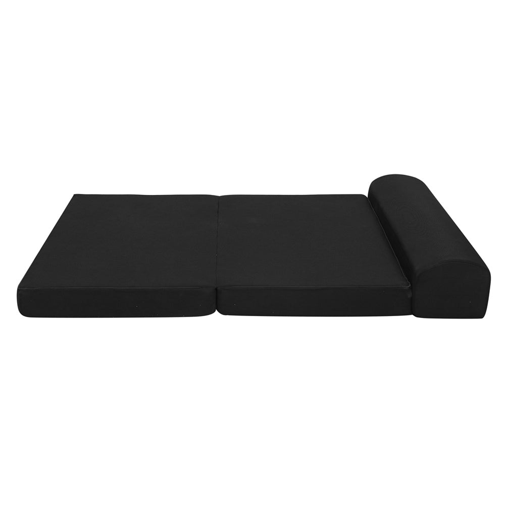 Giselle Bedding Foldable Mattress Folding Foam Bed Mat Double Black