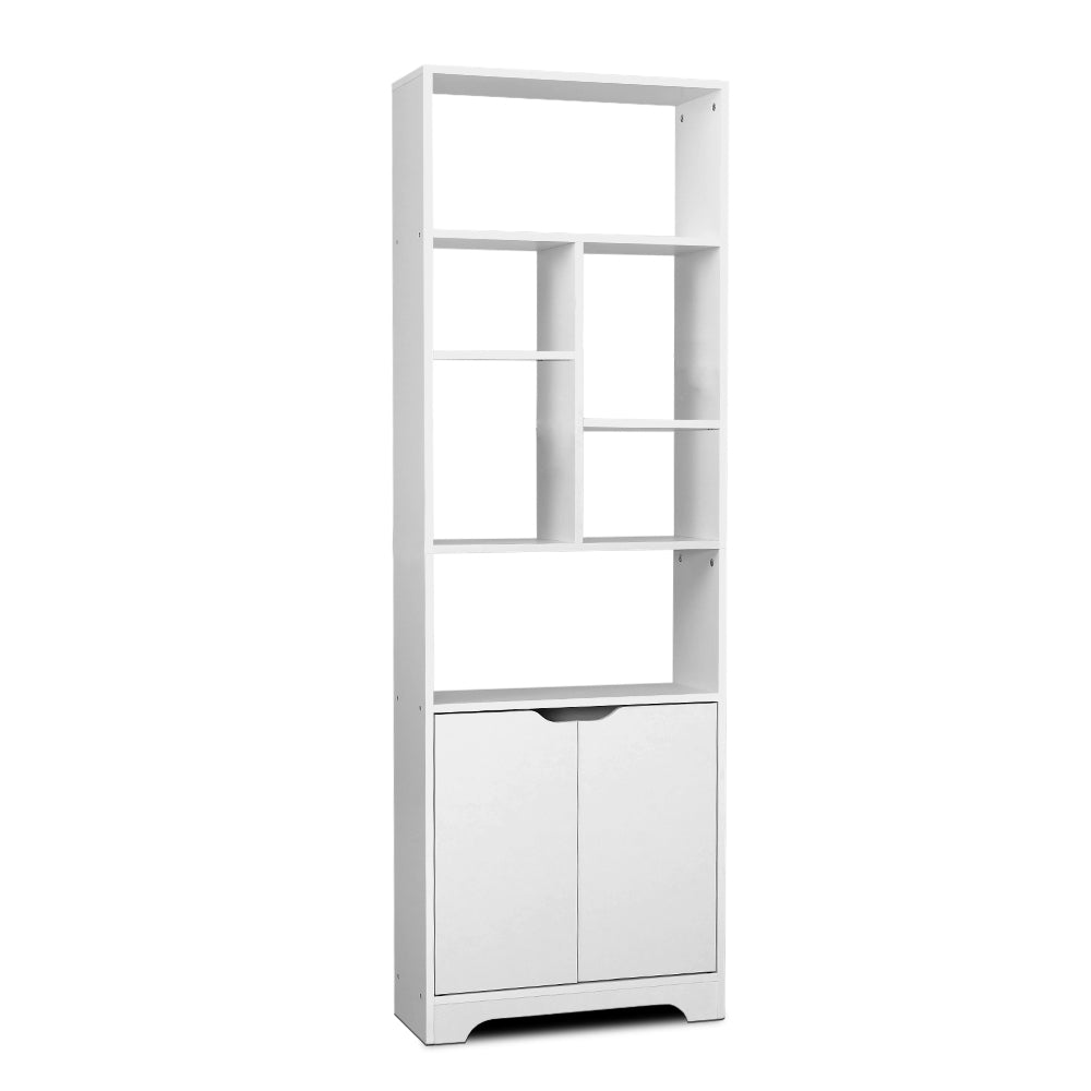 Artiss Bookshelf with Cabinet - GINA White