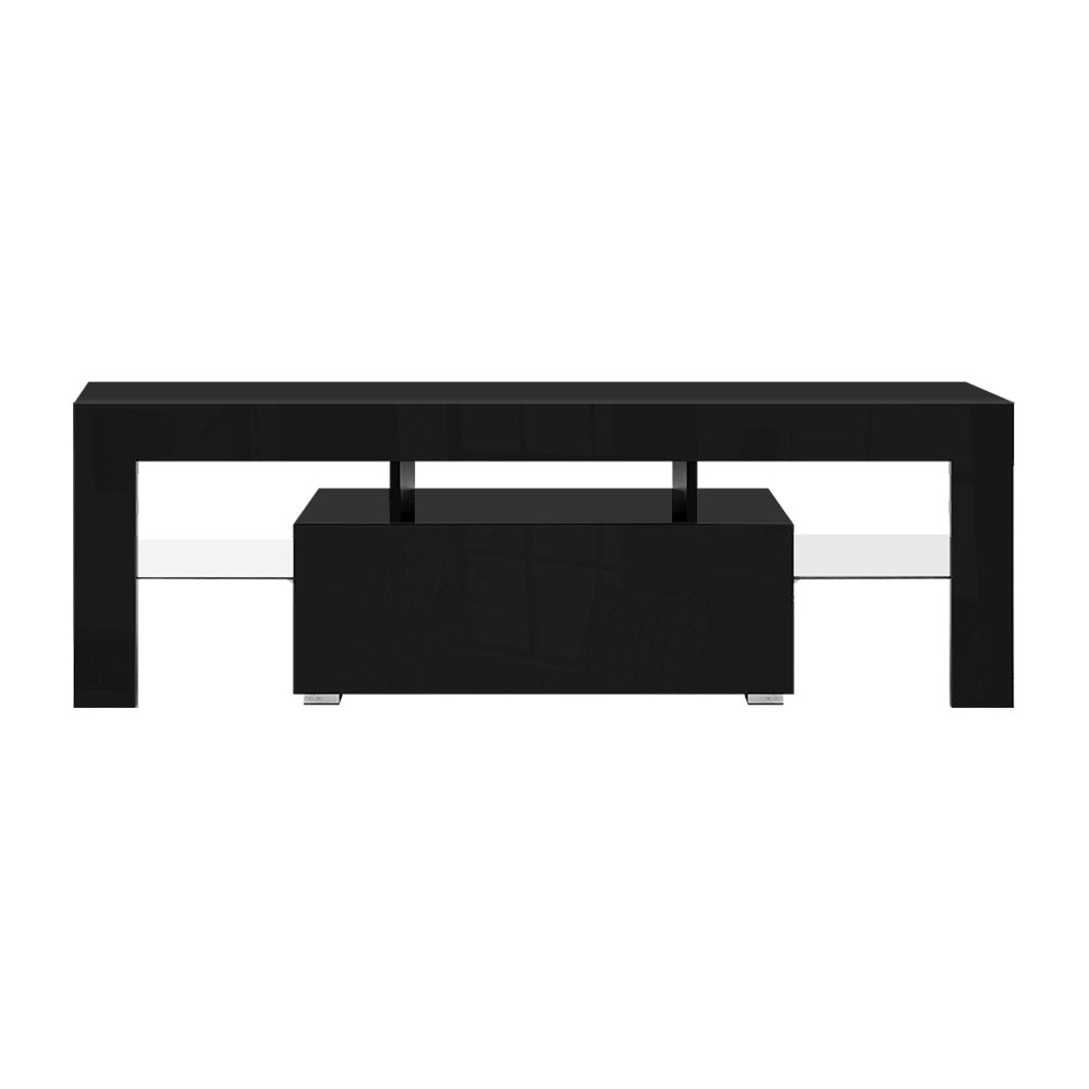 Artiss Entertainment Unit TV Cabinet LED 130cm Black Elo