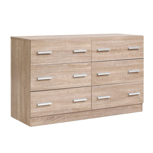 Artiss 6 Chest of Drawers - VEDA Pine