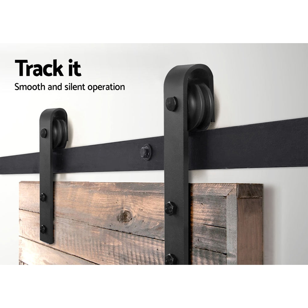 Cefito Sliding Barn Door Hardware Track Set 1.83m