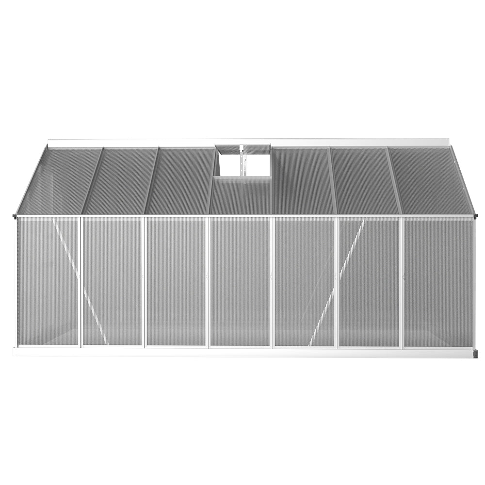 Greenfingers Greenhouse 4.2x2.5x1.95M Aluminium Polycarbonate Green House Garden Shed