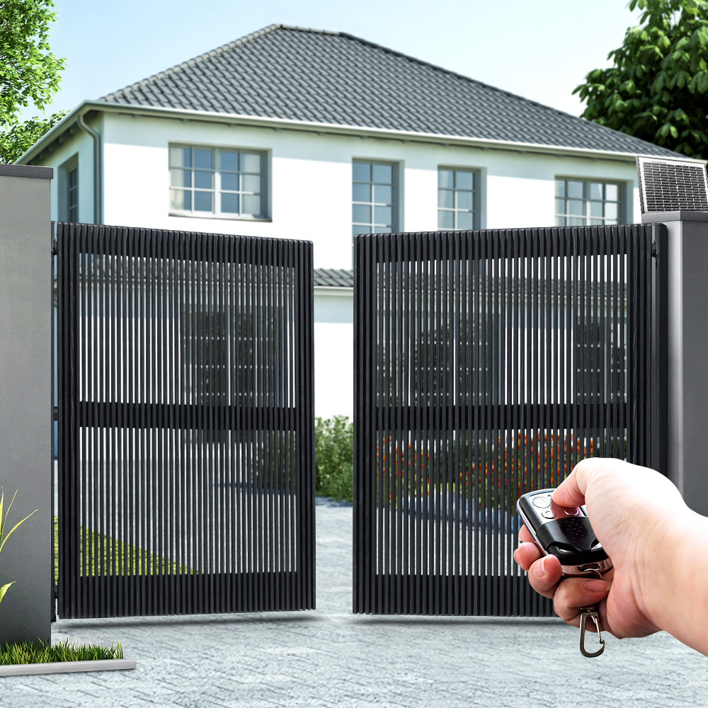 Lockmaster Dual Swing Gate Opener 800KG 10W Solar Panel