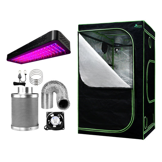 Greenfingers Grow Tent Light Kit 120x120x200CM 2000W LED 6" Vent Fan,Greenfingers Grow Tent Light Kit LED 2000W Full Spectrum 6" Vent 120x120x200CM