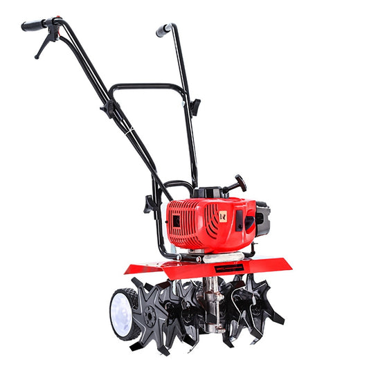 Giantz 88CC Tiller Rototiller Garden Cultivator 6 Blades Soil Power Rotary Hoe