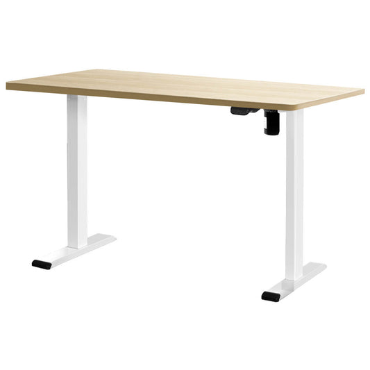 Artiss Standing Desk Motorised Sit Stand Desks White Oak 140CM