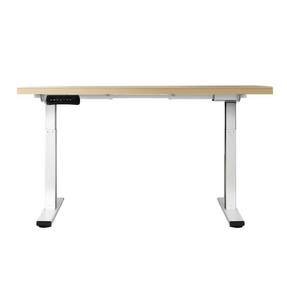 Artiss Standing Desk Motorised Dual Motor 120CM White Oak