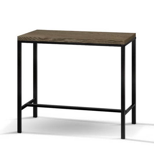 Artiss Vintage Industrial High Bar Table for Stool Kitchen Cafe Desk Dark Brown