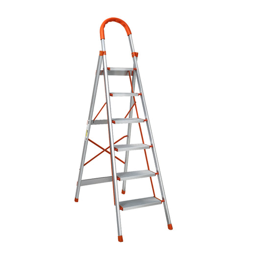 Giantz 6 Step Ladder Multi-Purpose Folding Aluminium Light Weight Non Slip Platform