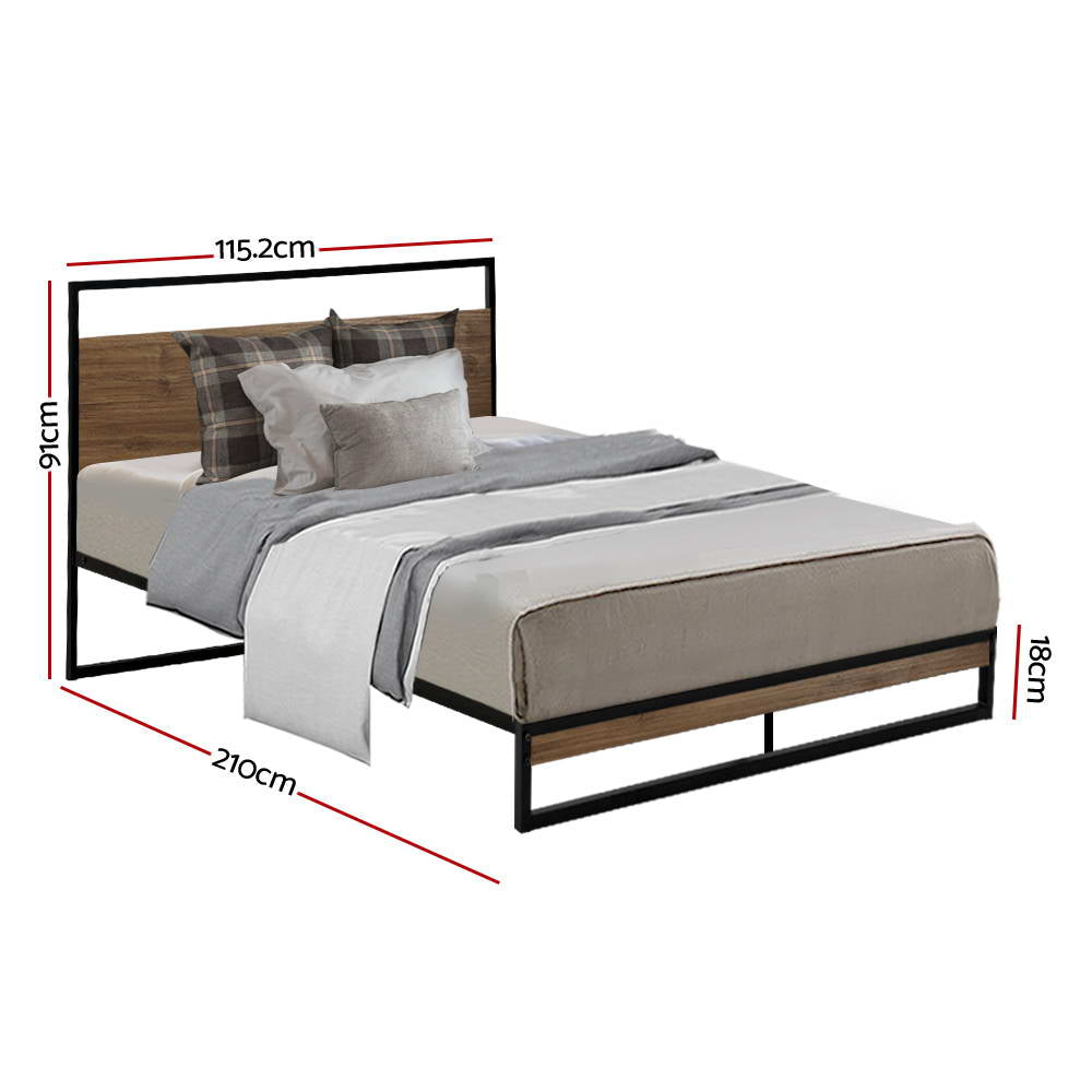 Artiss Bed Frame Metal Frame DANE - King Single