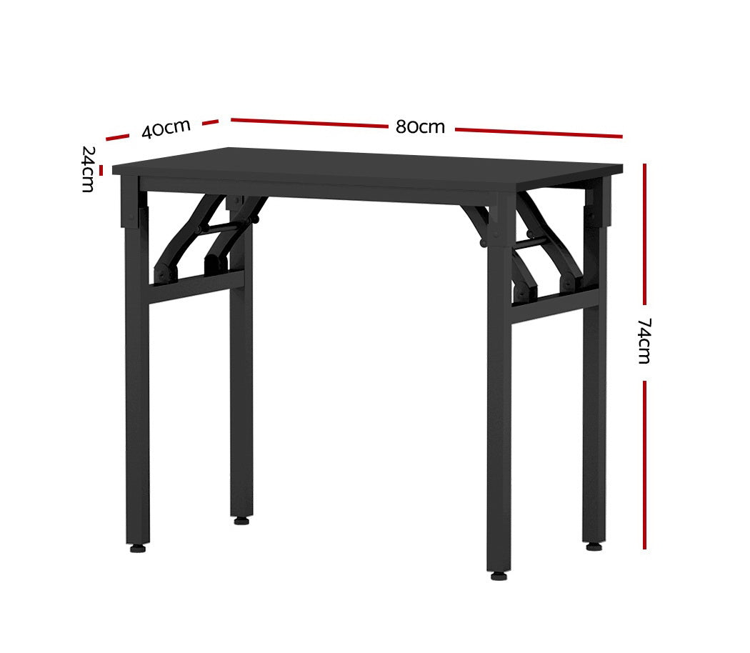 Artiss Computer Desk Foldable Balck 80CM