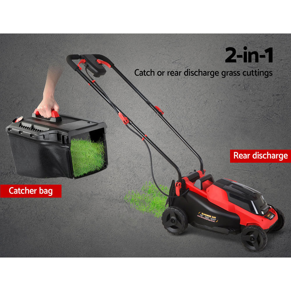 Giantz Lawn Mower Cordless 40V Battery Electric Lawnmower 34cm Width