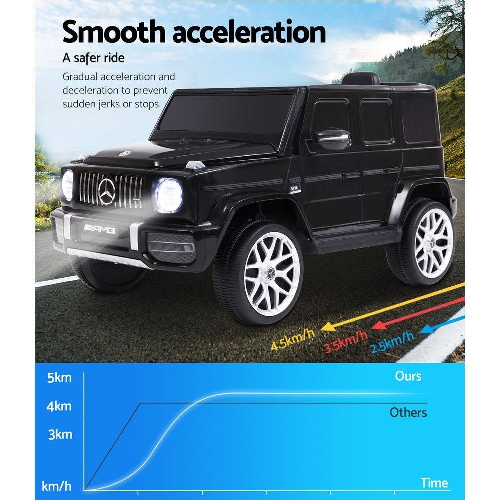 Kids Electric Ride On Car Mercedes-Benz Licensed AMG G63 Toy Cars 12V Black