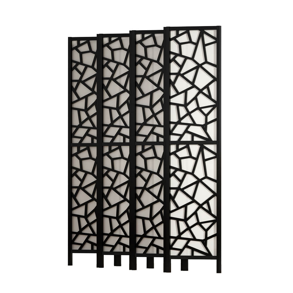 Artiss 8 Panel Room Divider Screen 325x170cm Clover Black