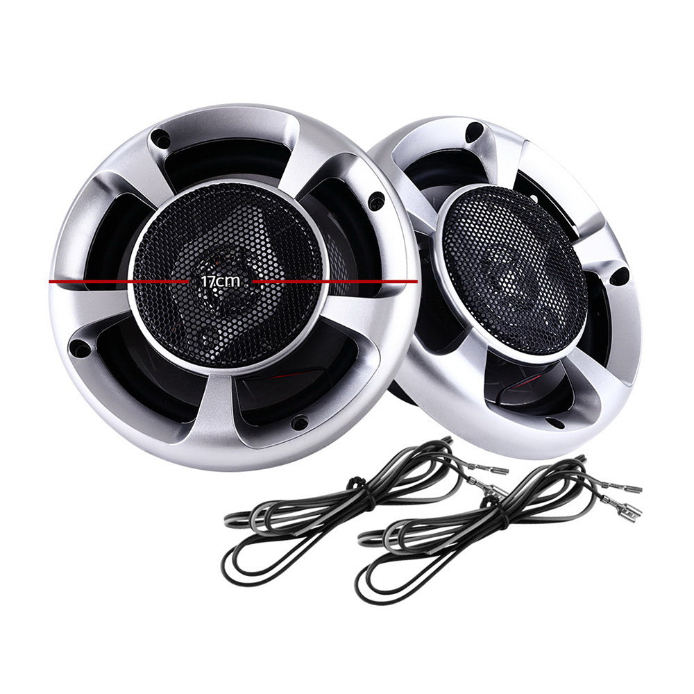 Giantz Set of 2 6.5inch LED Light Car Speakers