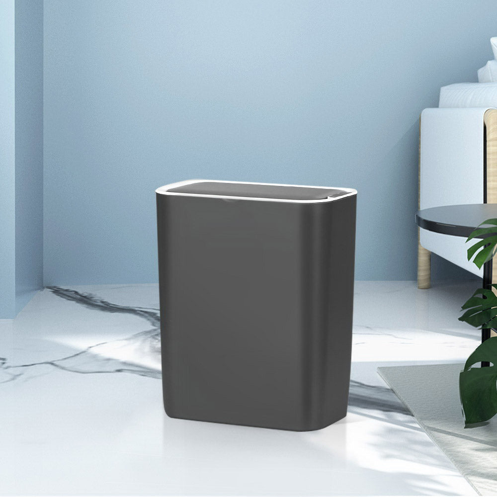 Devanti 9L Motion Sensor Bin Rubbish Automatic Ash Black