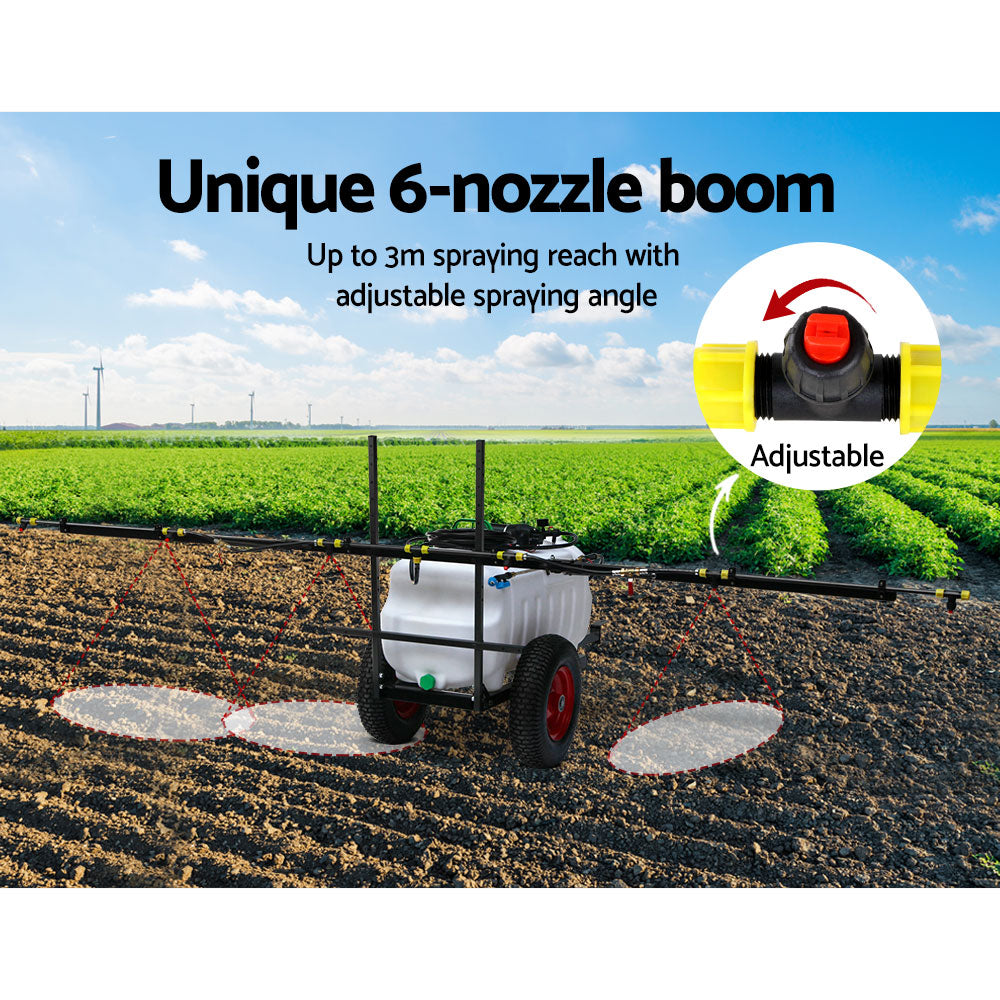 Giantz Weed Sprayer 100L Trailer 3M Boom Garden Spray