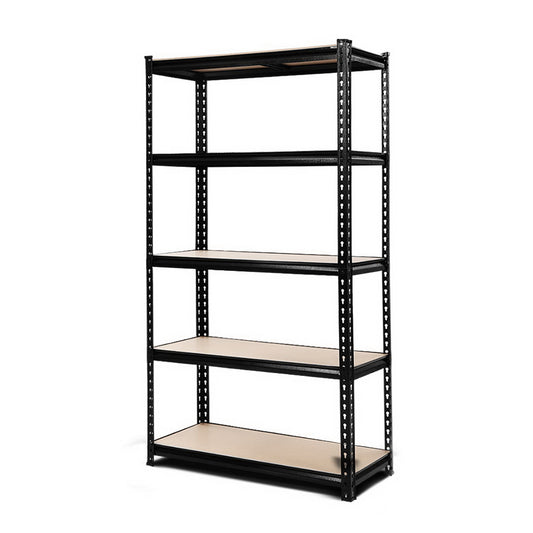 Giantz 1.5M Garage Shelving Warehouse Rack Pallet Racking Storage Shelve Black